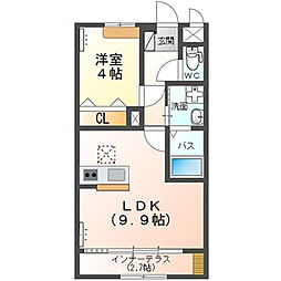 Solaris (ソラリス) 1LDKの間取図画像