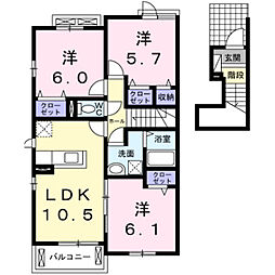 アイランド・ヒルズ3 3LDKの間取図画像