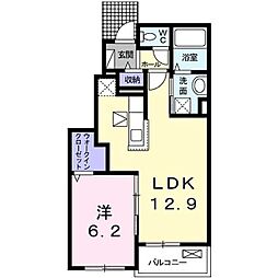 サンリットA 1LDKの間取図画像