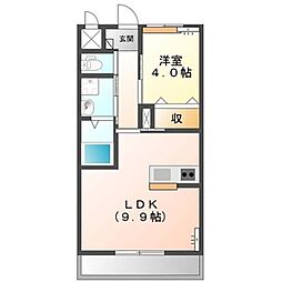 エンプレス1 1LDKの間取図画像