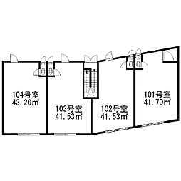 弐番街の間取図画像