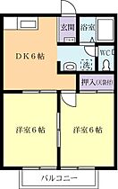 シティハイツタカノＢ 0201 ｜ 茨城県土浦市神立中央2丁目（賃貸アパート2DK・2階・40.92㎡） その2