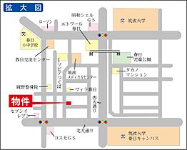 グレイスタウンＢ 0203 ｜ 茨城県つくば市春日2丁目（賃貸アパート1DK・2階・28.24㎡） その3