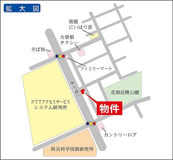 サンハイムつくば 0203｜茨城県つくば市花畑3丁目(賃貸マンション2DK・2階・41.57㎡)の写真 その3