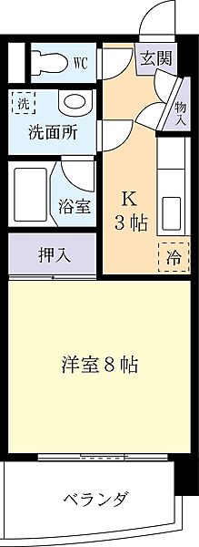 ホソダビル 0710｜茨城県つくば市天久保2丁目(賃貸マンション1K・7階・29.58㎡)の写真 その2