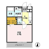 茨城県つくば市天久保2丁目（賃貸アパート1K・3階・29.25㎡） その2