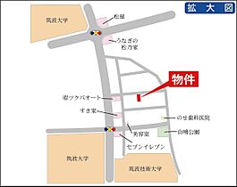 昭栄マンション 0308 ｜ 茨城県つくば市天久保4丁目（賃貸マンション1K・3階・26.00㎡） その3