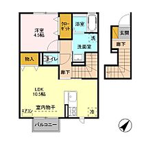 カーサイルフィオーレ B 202 ｜ 茨城県つくば市春日4丁目（賃貸アパート1LDK・2階・42.60㎡） その2