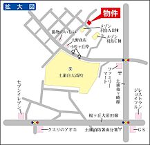 エーデル小松ヶ丘 0102 ｜ 茨城県土浦市小松ケ丘町（賃貸アパート1LDK・1階・47.61㎡） その3