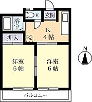 ノグチコーポ 0207 ｜ 茨城県稲敷郡阿見町中央2丁目（賃貸アパート2K・1階・34.00㎡） その2