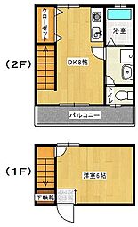 プチメゾン新道 1DKの間取図画像