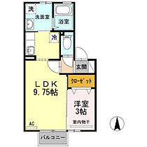 ウィルモア上飯野　A棟 202 ｜ 富山県富山市上飯野（賃貸アパート1LDK・2階・32.92㎡） その2