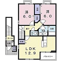 ヴィラノールE 201 ｜ 富山県富山市太田（賃貸アパート2LDK・2階・62.32㎡） その2