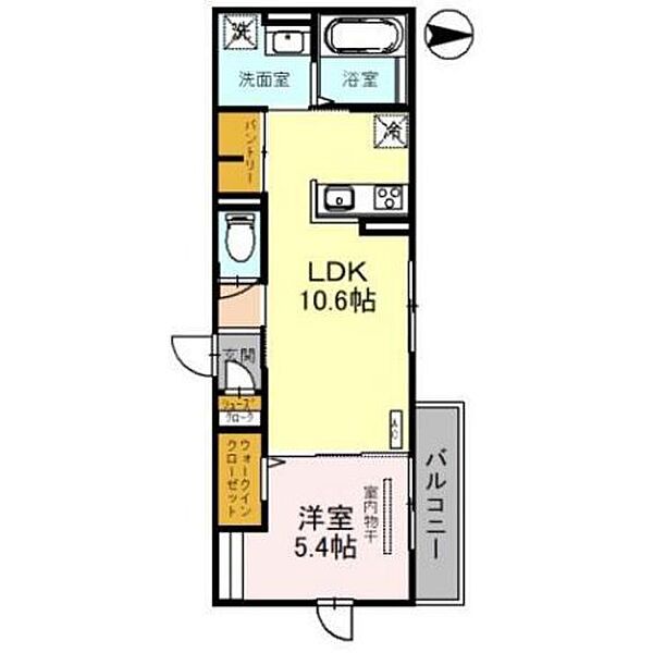 ルミナス清水町 303｜富山県富山市清水町2丁目(賃貸アパート1LDK・3階・40.46㎡)の写真 その2