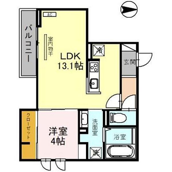 ルミナス清水町 301｜富山県富山市清水町2丁目(賃貸アパート1LDK・3階・42.89㎡)の写真 その2