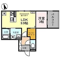 アッシュルーム36 202 ｜ 富山県富山市五福（賃貸アパート1LDK・2階・35.30㎡） その2