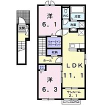 ラ・ルーチェ 201 ｜ 富山県富山市北代（賃貸アパート2LDK・2階・62.05㎡） その2