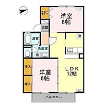 パークタウン立山 A棟 203 ｜ 富山県富山市豊城新町（賃貸アパート2LDK・2階・53.38㎡） その2