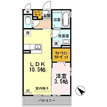 D-room五福 201 ｜ 富山県富山市五福（賃貸アパート1LDK・2階・37.52㎡） その2