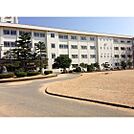 中学校「新庄中学校まで3500ｍ」