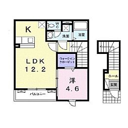 第2レイクヴィレッジ 1LDKの間取図画像