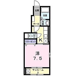 リブレ本郷2 1Kの間取図画像