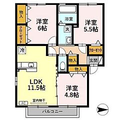 物件の間取り