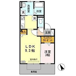 ドリームハイツ 1LDKの間取図画像