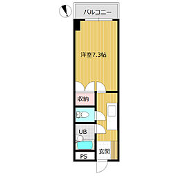 メゾン・ルミネス 1Kの間取図画像