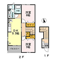 ヴァンレーヌ 201 ｜ 富山県高岡市中保（賃貸アパート2DK・2階・51.67㎡） その2