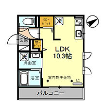 ラ・シャンブル 205 ｜ 富山県射水市三ケ（賃貸アパート1R・2階・27.64㎡） その2