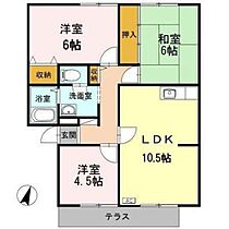 サンビレッジ7 712 ｜ 富山県高岡市問屋町（賃貸アパート3LDK・1階・67.41㎡） その2