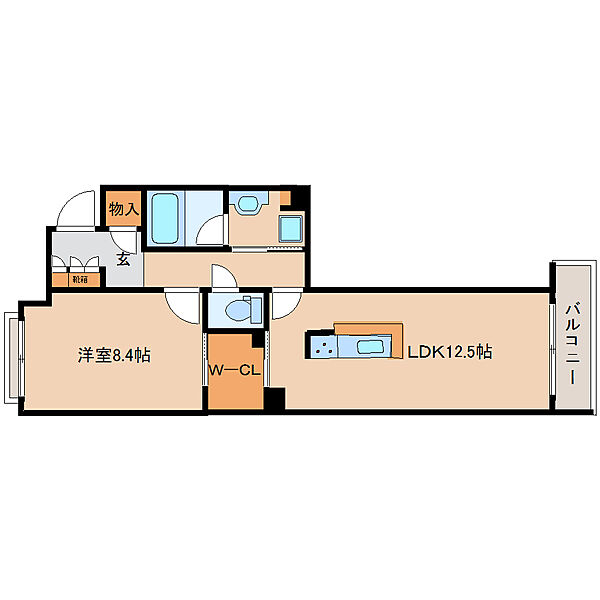 シャーメゾンNAC 303｜奈良県奈良市杉ヶ町(賃貸マンション1LDK・3階・53.80㎡)の写真 その2