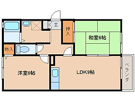 セジュール木津C棟 101 ｜ 京都府木津川市木津宮ノ裏（賃貸アパート2LDK・1階・50.28㎡） その2