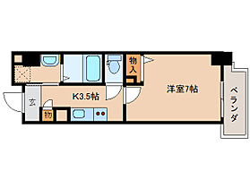 奈良県奈良市三条本町（賃貸マンション1K・7階・24.78㎡） その2