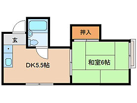 奈良県奈良市雑司町（賃貸アパート1DK・2階・22.35㎡） その2