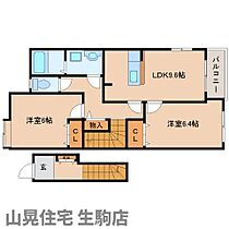 奈良県生駒郡平群町大字椣原（賃貸アパート2LDK・2階・58.40㎡） その2