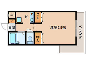 奈良県生駒市仲之町（賃貸アパート1K・3階・23.46㎡） その2