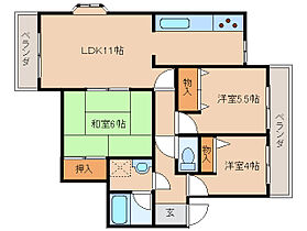 奈良県奈良市あやめ池南6丁目（賃貸マンション3LDK・3階・63.14㎡） その2