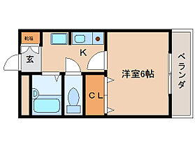 奈良県奈良市宝来2丁目（賃貸マンション1K・2階・20.80㎡） その2