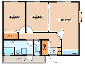 奈良県奈良市西大寺野神町2丁目（賃貸アパート2LDK・2階・56.47㎡） その2