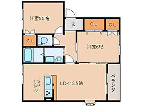 京都府木津川市相楽台8丁目（賃貸アパート2LDK・1階・58.00㎡） その2