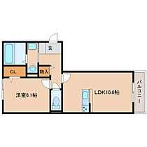 奈良県奈良市法蓮町（賃貸アパート1LDK・1階・42.93㎡） その2