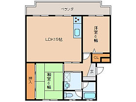 奈良県奈良市三松2丁目（賃貸マンション2LDK・1階・64.45㎡） その2