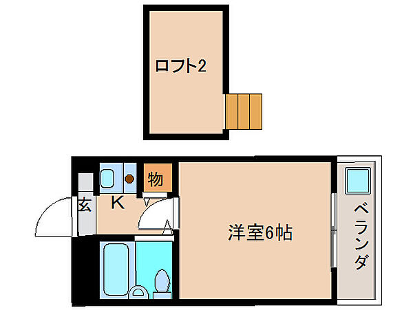 シティパレス富雄元町　ＰａｒｔIII ｜奈良県奈良市富雄元町1丁目(賃貸マンション1K・3階・17.40㎡)の写真 その2