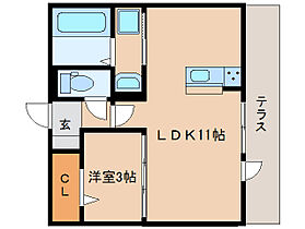 奈良県奈良市学園朝日町（賃貸アパート1LDK・1階・35.05㎡） その2