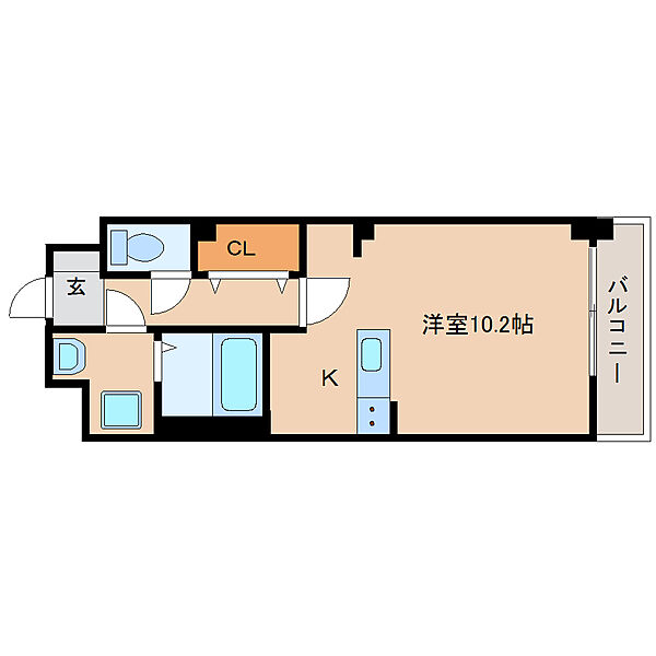 エバーハイム畝傍 ｜奈良県橿原市葛本町(賃貸マンション1R・2階・28.22㎡)の写真 その2