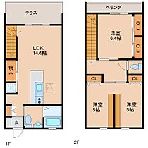 奈良県磯城郡田原本町大字千代597-1（賃貸テラスハウス3LDK・1階・76.95㎡） その2