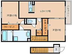 ブリリアントコート  ｜ 奈良県磯城郡田原本町大字千代576-3（賃貸アパート2LDK・2階・69.04㎡） その2