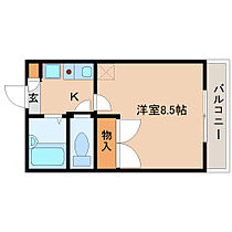 奈良県橿原市木原町185-5（賃貸マンション1K・3階・23.18㎡） その2